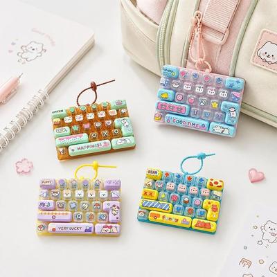Hanging Mechanical Keyboard Toy 26 Keys Bag Pendant Creative Stress Relief Fidget Toy  Bag Charm