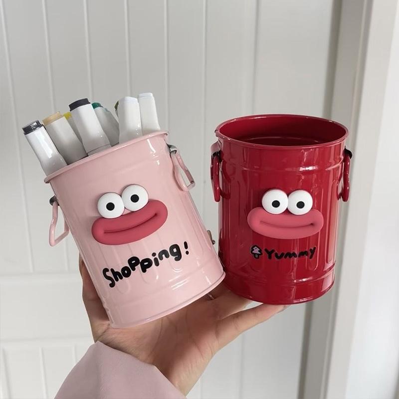 Creative Pen Holder Cartoon Cute Cartoon Pencil Holder Durable Pencil Case Home Office Desktop Decoration Student Stationery