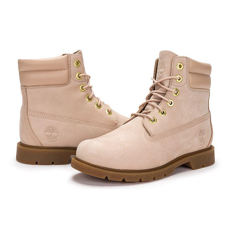 Timberland Leather Durable Short Outdoor Boots Women boots Light-Beige A5N35W