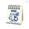 2026 Horse Year Mini Desk Calendar Cartoon Portable Coil Monthly Calendar Planner Office And Home Decor New Year'S Present