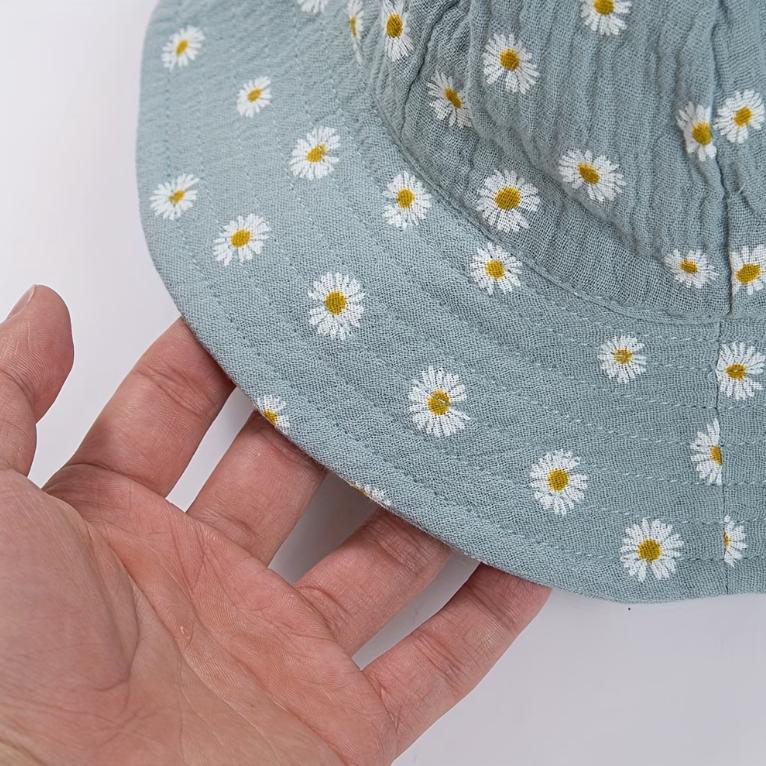Spring Summer 0-3Y Boys And Girls Fisherman's Hats Adjustable Gauze Caps Infant Bucket Caps Cute Solid Beanies