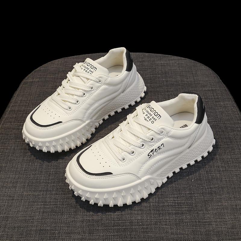 

Popular little white women s shoes women s models 2025 summer new versatile casual board shoes foreign style summer super fire breathable thick sole 35