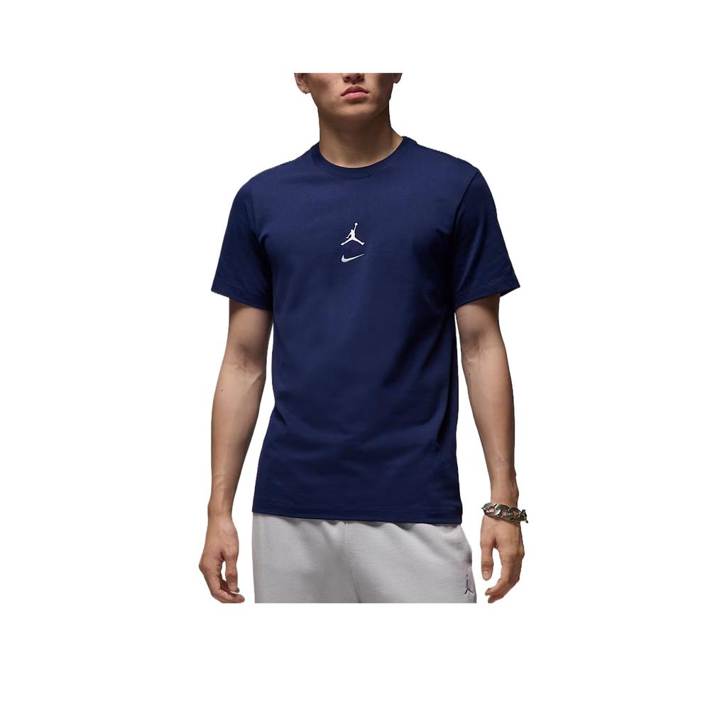 Jordan Mvp Jumpman Ss25 Fashion Comfortable Versatile Soft Short Sleeve T-Shirt Men Tops Navy-Blue IB7522-410