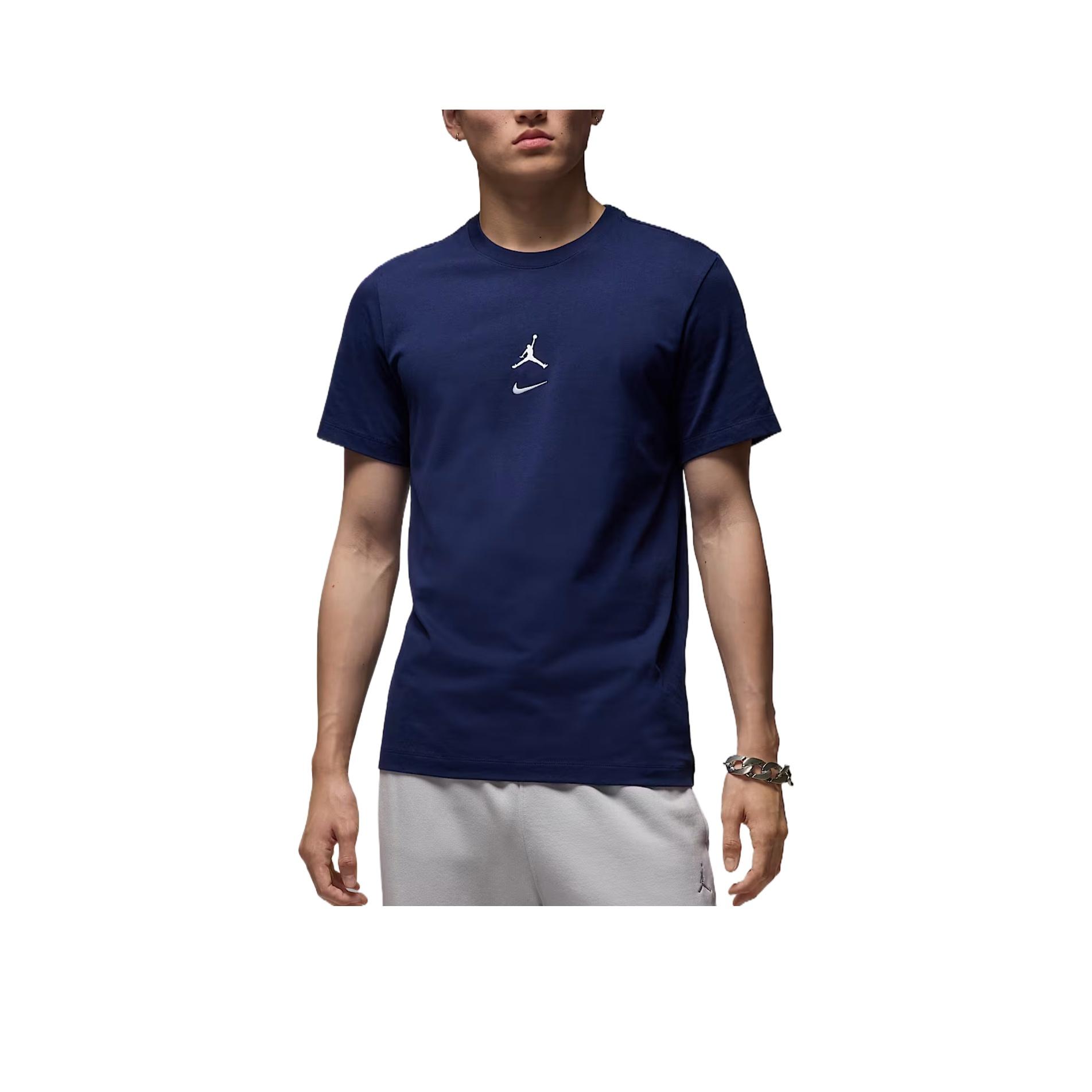 

Jordan Mvp Jumpman Ss25 Fashion Comfortable Versatile Soft Short Sleeve T-Shirt Men Tops Navy-Blue IB7522-410 XL
