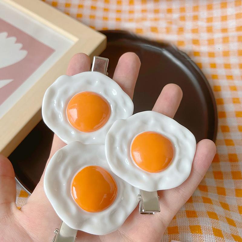 Lovely Chic Korea Egg Sweet Yellow Hairpin Hair Clip Hair Grip Barrettes Hairpin Hair Accessories For Women