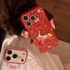 Cartoon Horse Transparent Red Bow iPhone Case for 11/13/16 Pro Max