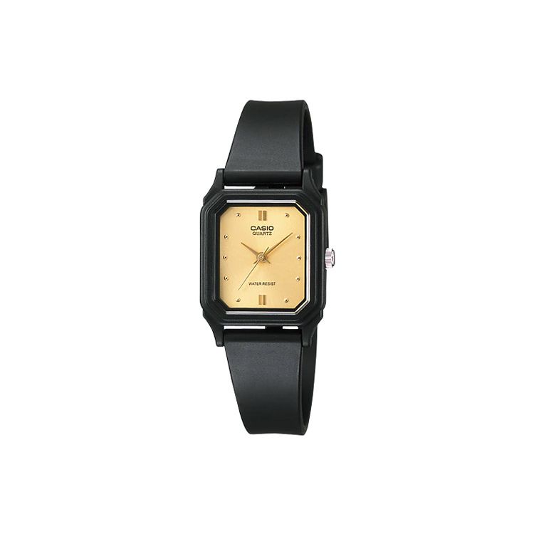 

Casio Youth Series Square Three-Hand Casual Versatile Lightweight Compact Quartz Movement Resin Strap Women watches Gold LQ-142E-9A Gold Dial
