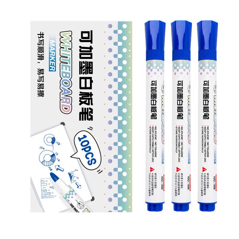 Refillable Erasable Large Capacity Whiteboard Marker For Office Teaching