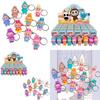 Adorable Pvc Cartoon Labubu Keychain Blind Box Collectible For All Ages