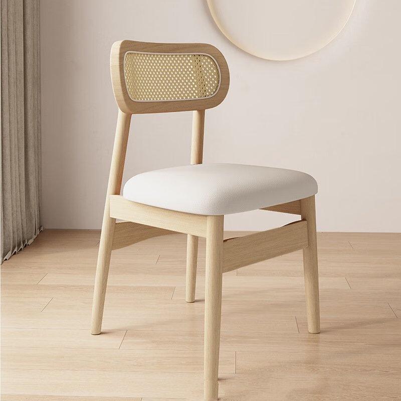 Retro Woven Rattan Dining Chair