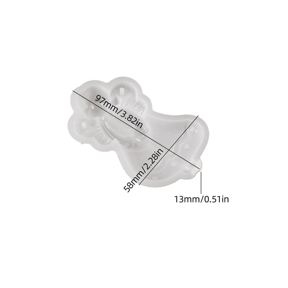 Cute Little Angel Resin Molds Pendant DIY Casting Plaster Wax Christmas Ornaments Silicone Angel Reusable Craft Mold Home Decor