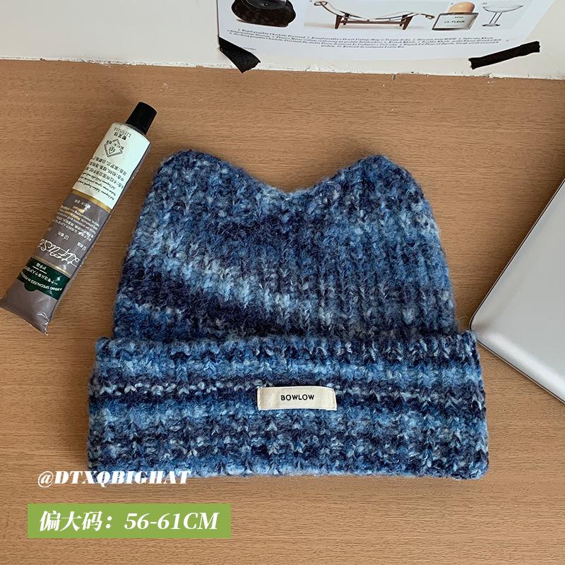 [Big Head Planet] Sweetheart Vitality Wear~ Gradual Change Cute Knitted Hat Winter New Wool Hat