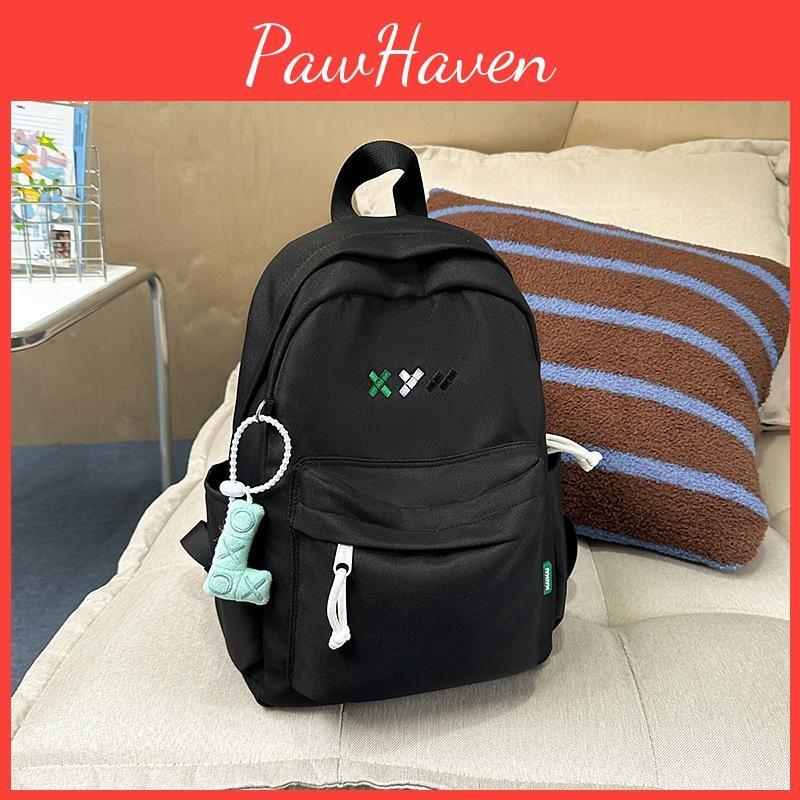 School Solid Color Bag Backpack Large Capacity Middle Schoolers Gift Unisex