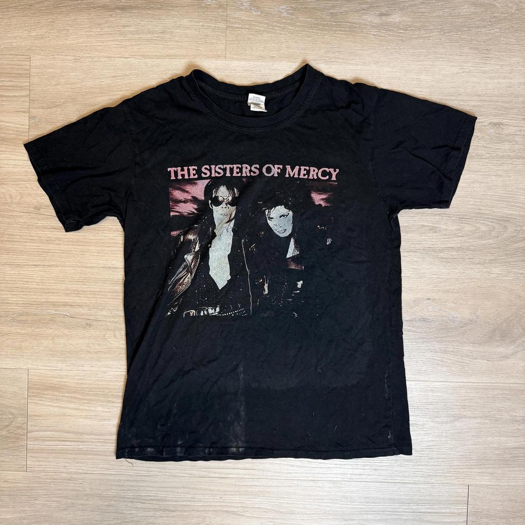 The Sisters of Mercy T Shirt Vintage Band Tee Goth Rock Graphic Medium Grunge