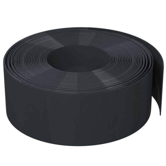VidaXL Garden Edge Black 10 M 20 Cm Polyethylene 154400