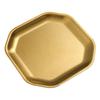 Korean Style 304 Stainless Steel Square BBQ Tray & Flat Bottom Pastry Plate - Gold Dinnerware