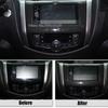 ABS Matte Carbon fibre Car navigation panel Trims Cover Auto Styling Sticker Accessories For Nissan Navara NP300 2017 2018 2019