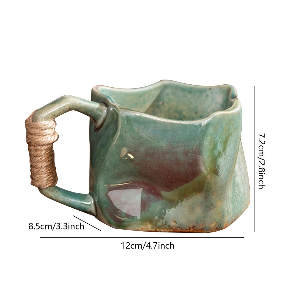 Stoneware Mug 250ml Handmade Pottery Mugs Ceramic Coffee Cups Portable Water Cup Aesthetic Mug For Coffee Tea Juice Hot Ice