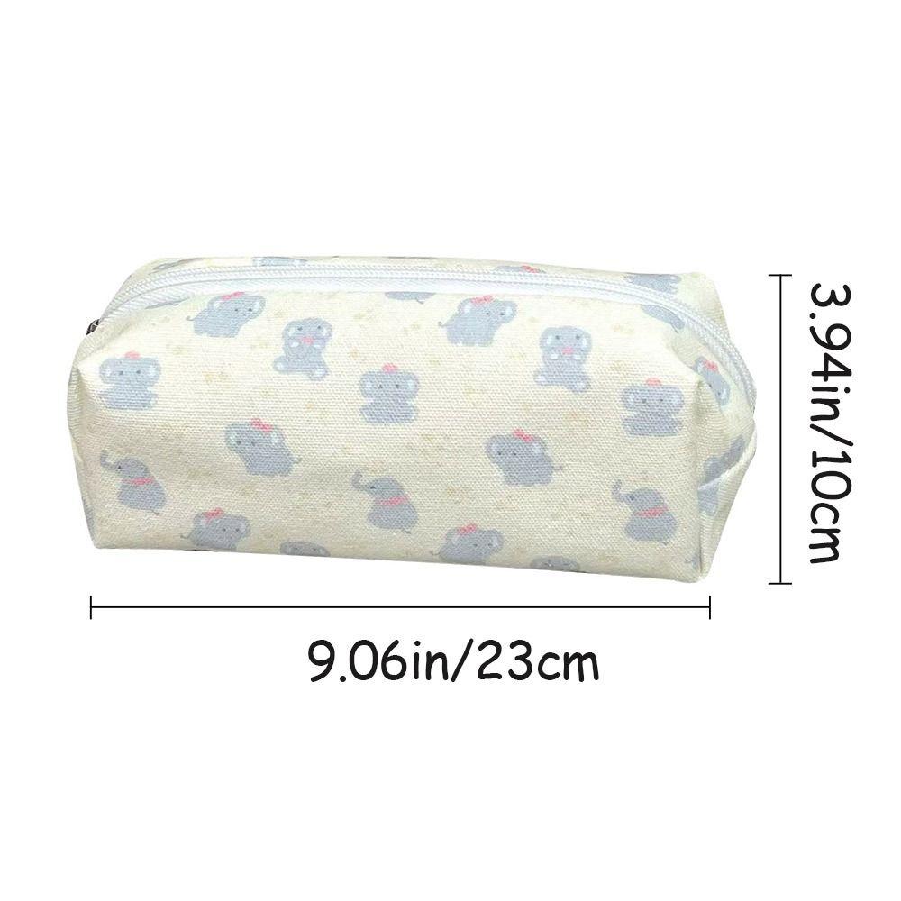 Large Capacity Pen Bag Little Elephant Pencil Case Cute Stationery Organizer  for School Office