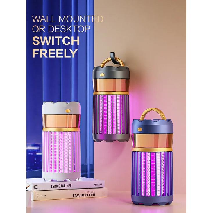 

Зовнішній нічник Легко заряджається Лампа для вбивства комарів Домашній електричний засіб від комах Внутрішня лампа від комарів Пастка білий