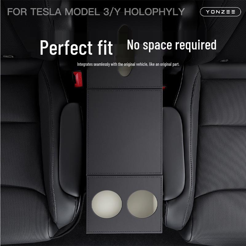 Tesla Model Y Six-Seater Second Row Middle Aisle Storage Box - Interior Accessory