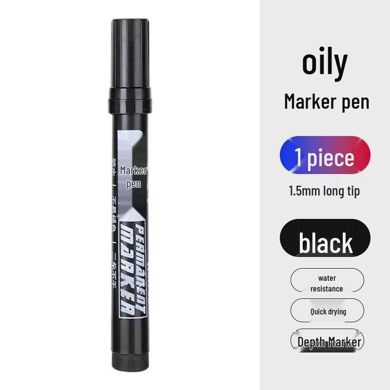 Waterproof Quick-Dry Oil-Based Marker Pen - 700 Capacity, Three Colors