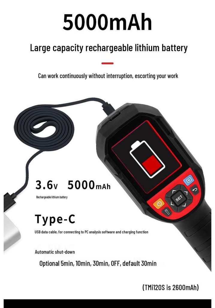 UNI-T i120S Thermal Imager: HD Infrared Camera for Floor Heating Leak Detection & Temperature Screening