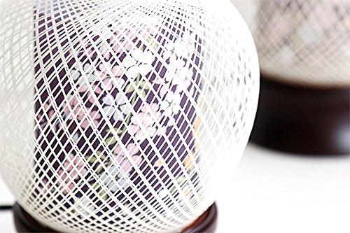 Yamakou Bon-Laternen Modern Mini Obon Dekorationen Erstes Bon Neues Bon 2 Paare Gifu no Homare Serie Kirschblüte Schneesturm Japanische Blumen Kirsche