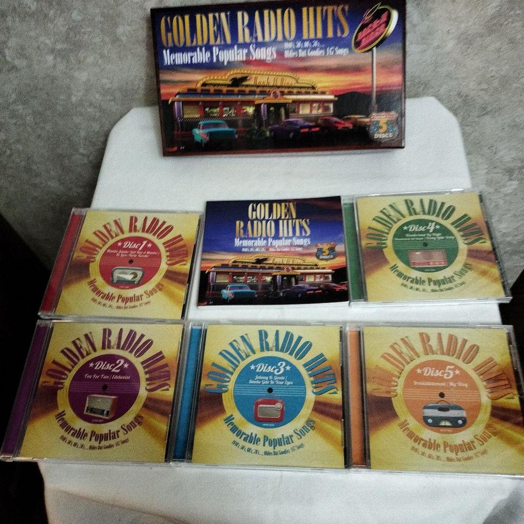 [USED] GOLDEN RADIO HITS 5 CD set BOX