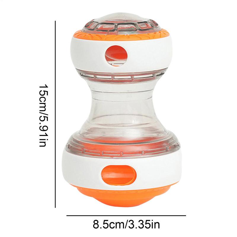 Interactive Dog Treat Dispenser Adjustable Rolling Treat Dispenser Puzzle Tough Slow Feeder Puppy Enrichment Training Toy For