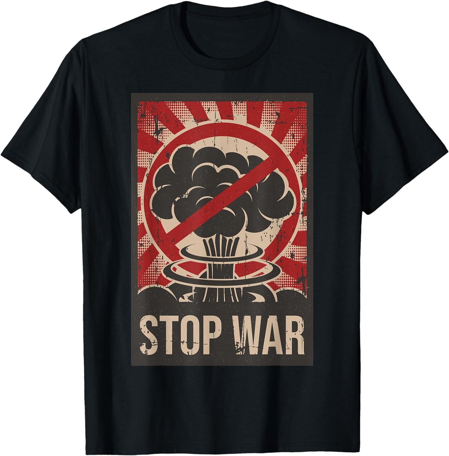 Retro Poster Style Anti-War, No War - Nuclear War T-Shirt XXXL