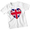 Heart Union Jack British Culture Patriotism Football Kids Top British Flag Love