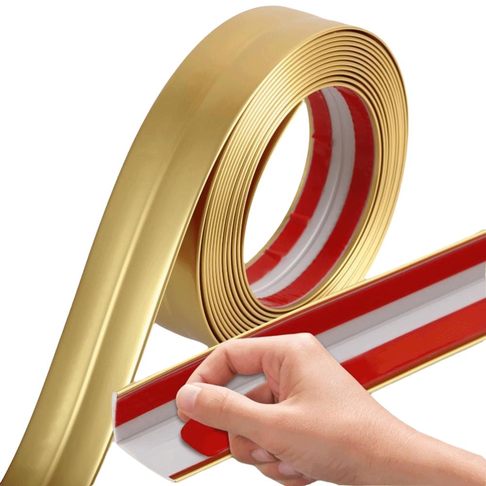 Peel and Stick Molding Trim Self Adhesive Flexible Floor Transition Strip L-Shaped 300cm Furniture Edge Bumper Household