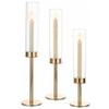 Gold Electroplated Iron Art Candlestick Set – Ideal for Weddings, Birthdays, and Home Decor