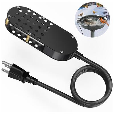 Antigelo per Bagno per Uccelli per Esterno Inverno 200W Antigelo per Laghetto Riscaldatore d'Acqua Riscaldato in Alluminio pressofuso