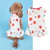Cute Print Skirt for Small Dogs Sweet Cats Dogs Dress Summer Spring Small Dogs Traction Rings Comfortable Dogs Skirt