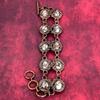 Pulseira de magnesita cavalo selvagem pulseira enrolada em fio de cobre pulseira de corrente ajustável pulseira de pedras preciosas joias de cobre feitas à mão presentes de casamento