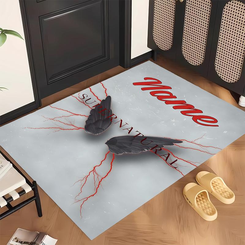 Nadpřirozený (5) Personalizovaný název Kancelářský koberec Stylová dekorace do obývacího pokoje, ložnice, kuchyně