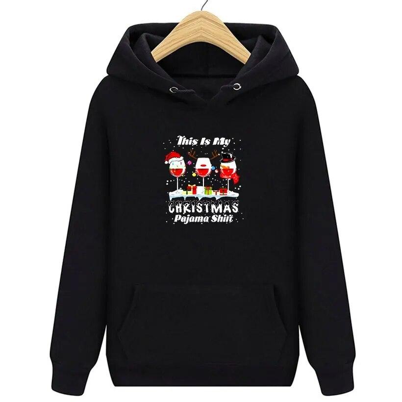 Kawaii Weihnachts Hirsch Kitz Print Hoodies Unisex Mode Marke Trainingsanzug Anime Damen Sweatshirt Hoodie Kinder Hip Hop Kleidung Sudadera Unisex