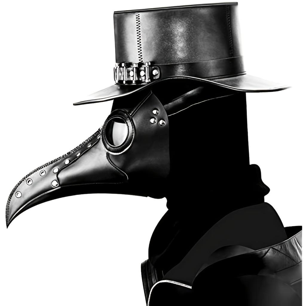 Unique Plague Doctor Mask with Adjustable Straps - Durable & Lightweight for Halloween & Cosplay Events