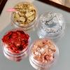 1Box Rose Gold Silver Irregular Foil Paper Nail Art Sequin Stickers Glitter DIY Manicure UV Gel Polish Decoration Tools