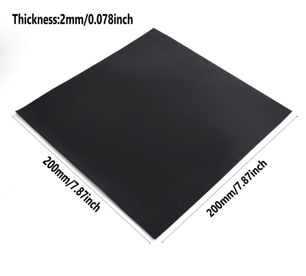 Neoprene Rubber Sheet Solids Rubber Pad Anti-Slip Waterproof Cushion For DIY Gaskets Crafts