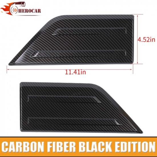 Exterior Front Bumper Corner Cover Trim Bezels For Ford F150 + Carbon Fiber