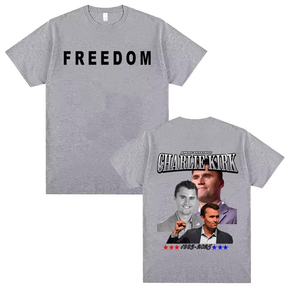 Prayers Up for Charlie Kirk Memorial T Shirt Men's Women Fashion Aesthetic Classic T-shirt High Quality Oversized Loose T-shirts