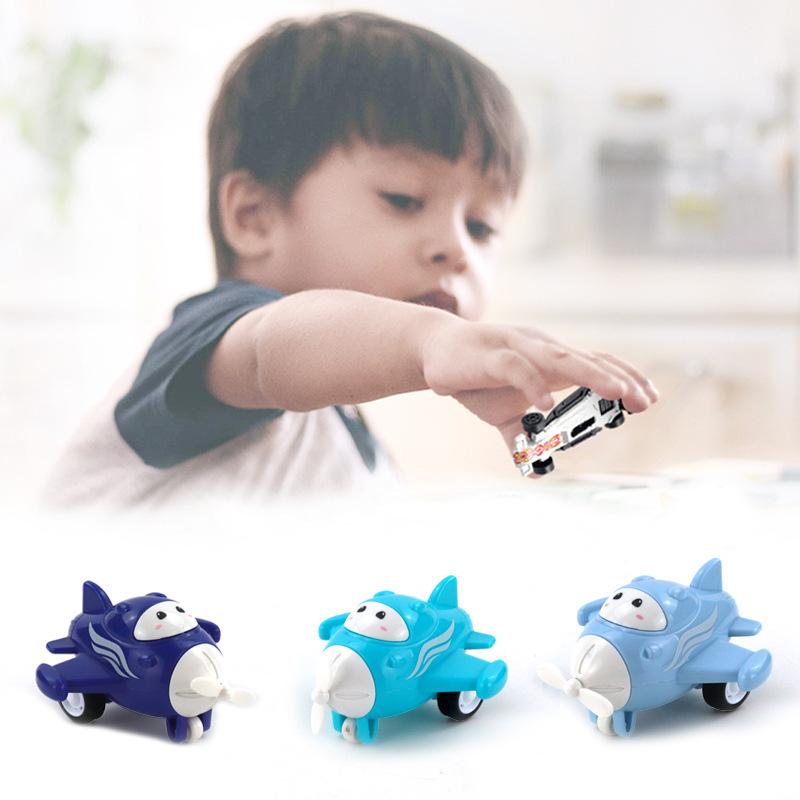 Children's Pull Back Car Toys Educational Toys Plastic Mini Cartoon Cute Airplane Model Children Boy Birthday Gifts