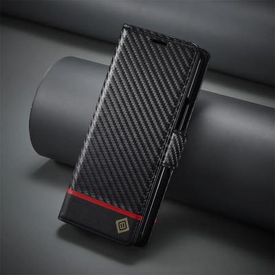 Luxury Carbon Fiber PU Leather Cover For Samsung Galaxy Z Fold 7 6 5 4 3 Fold7 Fold6 5G Phone Case Flip Wallet with Card Holder