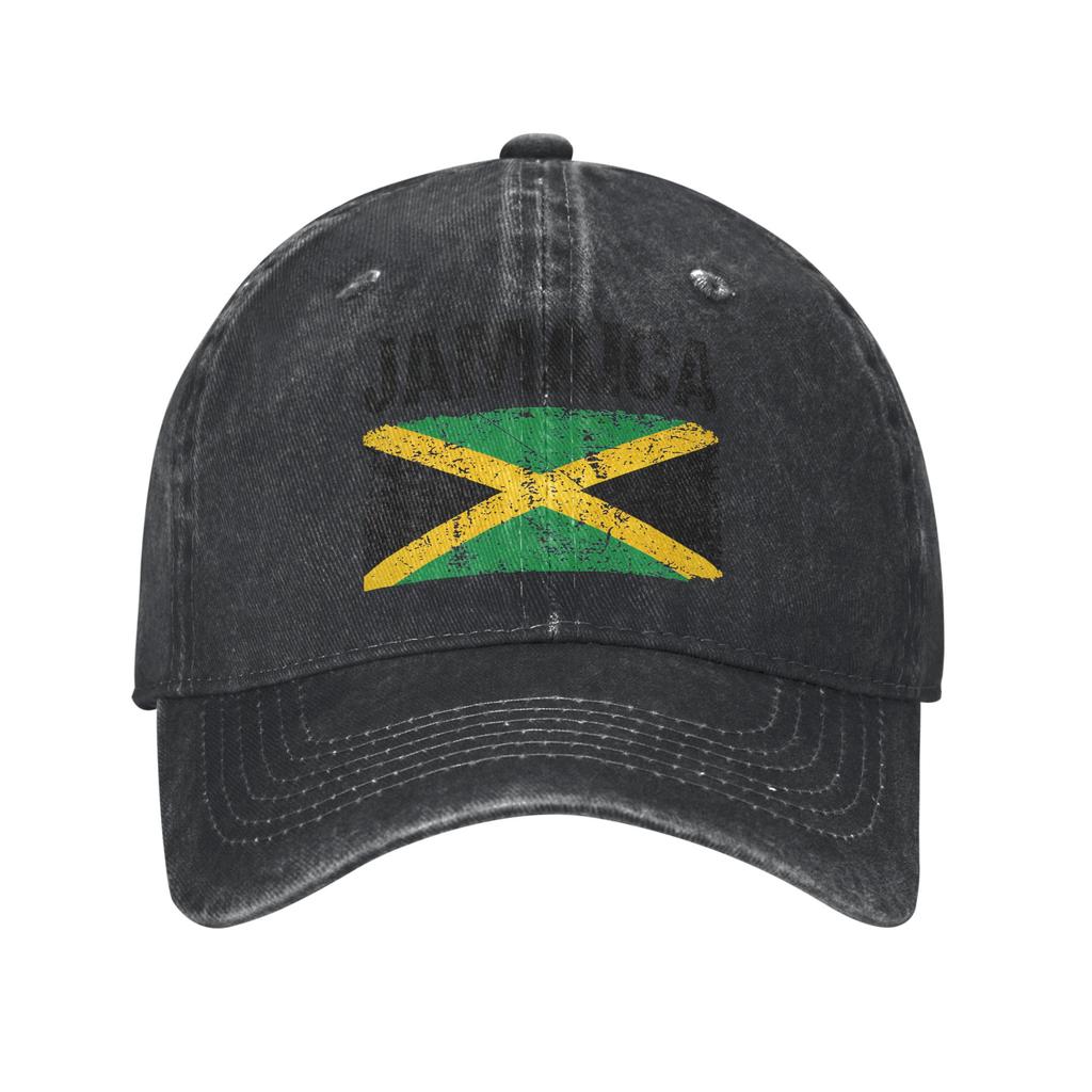 Washed Baseball Cap Jamaica Flag Spring Trucker Hat For UnisexTeens Street Style Outdoor Sport Sun Baseball Caps