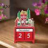 Christmas Gift for Kids Countdown Blocks, Desktop Advent Calendar with Movable Durable Wooden Holiday Days Until Xmas Ornament Home Office Decor Party