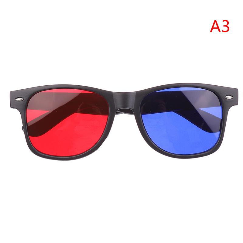 Black Frame Red Blue Green 3D Glasses Mountaineering Glasses For Amblyopia Training Vision Correction Training Practice For Teen