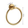 Stainless steel bathroom hardware six-piece set including tissue rack towel bar towel rack single hook towel ring wall hanging set gold